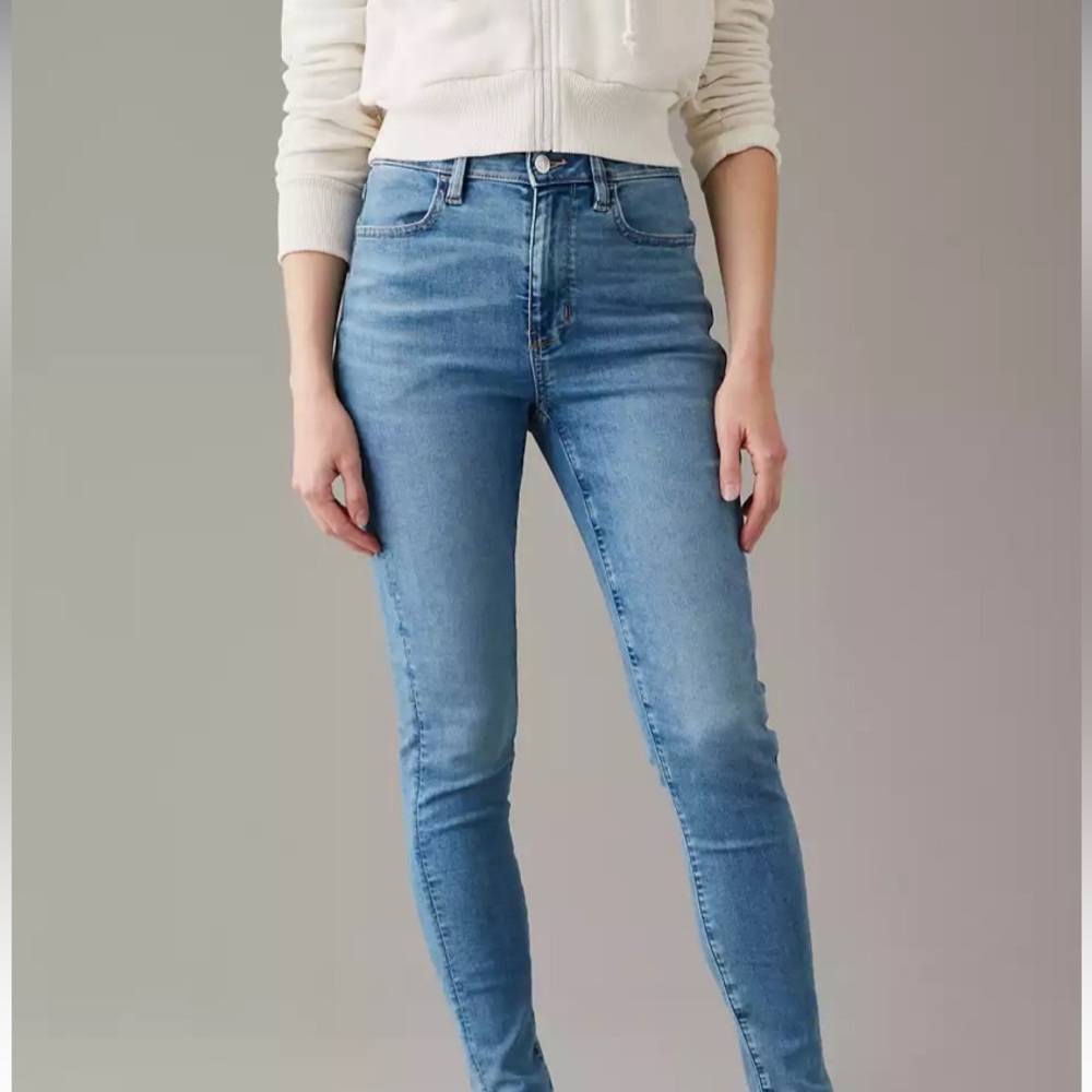American Eagle Outfitters AE Ne(x)t Level Super High-Waisted Jegging Size 4